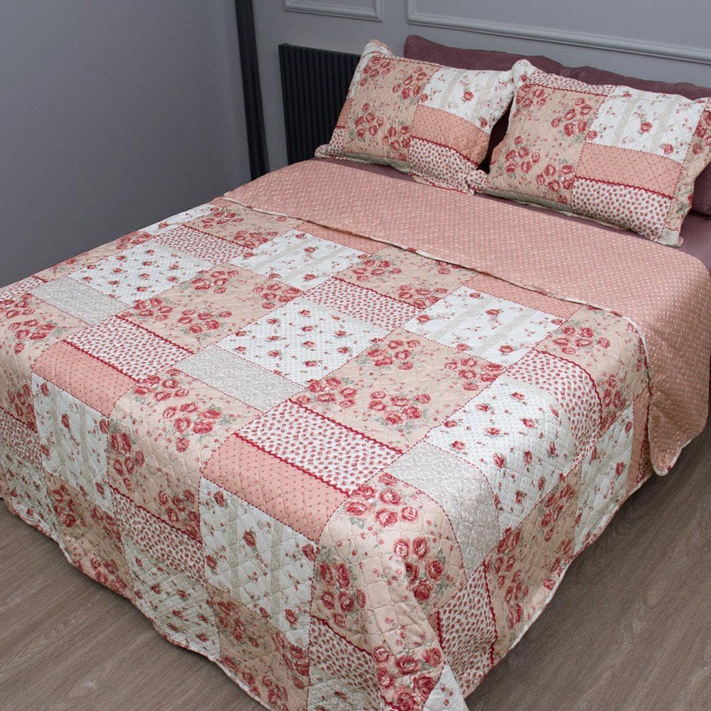 Kit Cobre-Leito Solteiro 2 peças Microfibra Casual Serena