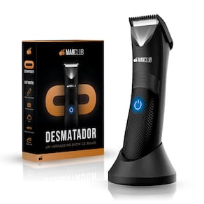 MANCLUB® O Desmatador® Aparador Elétrico de Virilha e Pelos Corporais - Lâminas de Cerâmica com Tecnologia Anti-Cortes, À Prova D`água