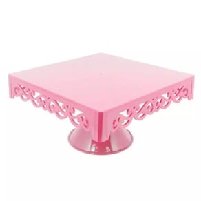 Bandeja Provençal com Base Rosa Bebê (Ideal Para Doces e Lembrancinhas) 3 peças