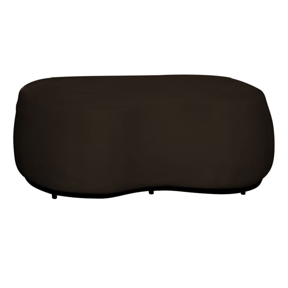 Puff Decorativo Beatriz Veludo Marrom - Montanaris Decor