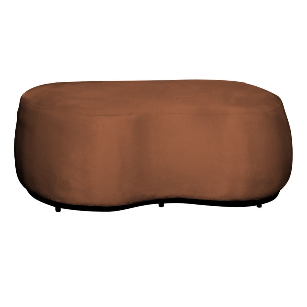 Puff Decorativo Beatriz Veludo Terracota - Montanaris Decor