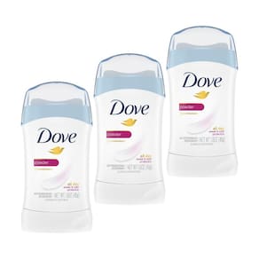 Kit 3 Desodorante Antitranspirante Stick Dove Powder 45g