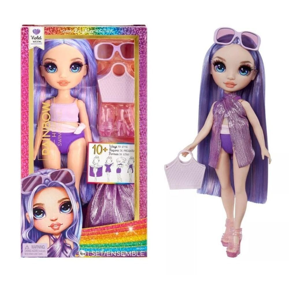 Boneca - Rainbow High - Shine Brrighter Together - Violet Willow M SHOP COMERCIAL LTD