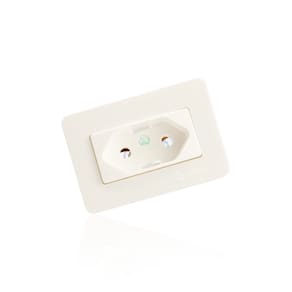 Tomada Easy Instal Branca Simples 3 Pinos de 20a 250v Guidini