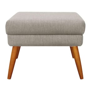 Puff Decorativo Itália Material Linho Shop Das Cabeceiras Carvalho