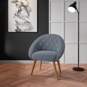 Poltrona Para Sala De Recepção Celina Inca Chumbo