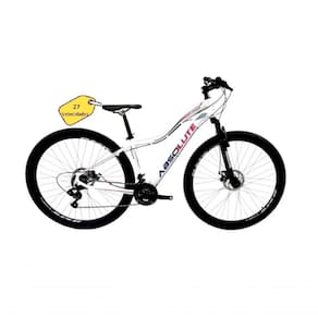 Bicicleta Aro 29 Absolute Hera Alumínio 27v Freio A Disco Mecânico Garfo Com Suspensão - Branco Tam.17