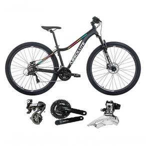 Bicicleta 29 Absolute Mia 3 Feminina Câmbios Shimano Altus 24v K7 Freios Hidráulicos Garfo Com Trava - Preto Tam.16.6