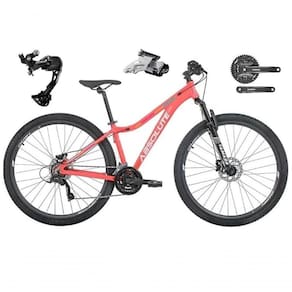 Bicicleta Aro 29 Absolute Mia 3 Feminina Câmbio Shimano Deore E Altus 27v Freio Hidráulico Garfo Trava - Rosa Tam.16.6