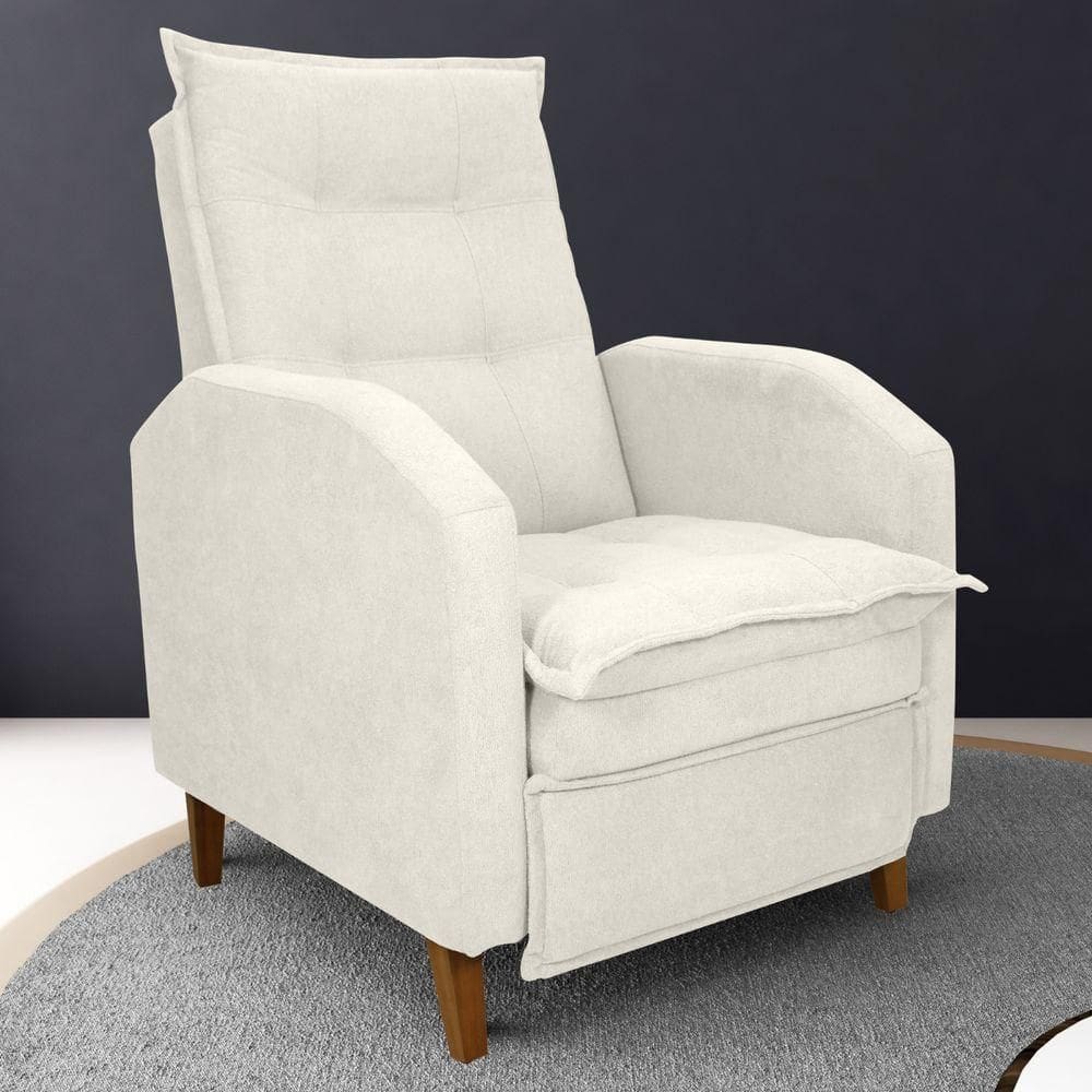 Poltrona Reclinável Leeds Boucle Bege