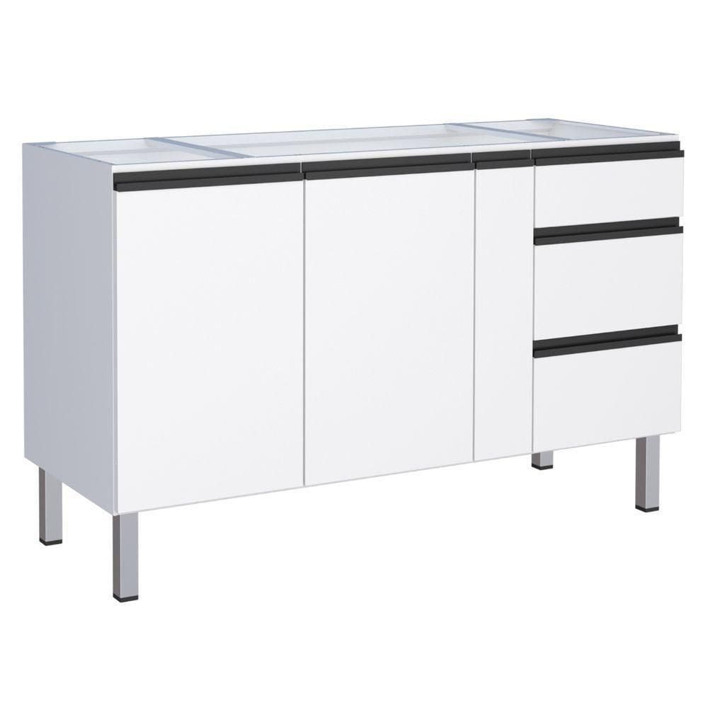 Gabinete De Cozinha Para Pia 2 Portas Cambé Branco