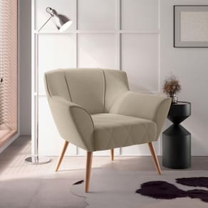 Poltrona Para Sala De Recepção Viana Inca Castor