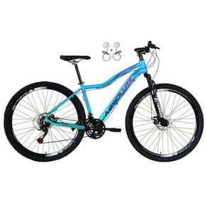 Bicicleta Feminina Aro 29 Absolute Hera 21v Alumínio Garfo Suspensão Azul-verde 17