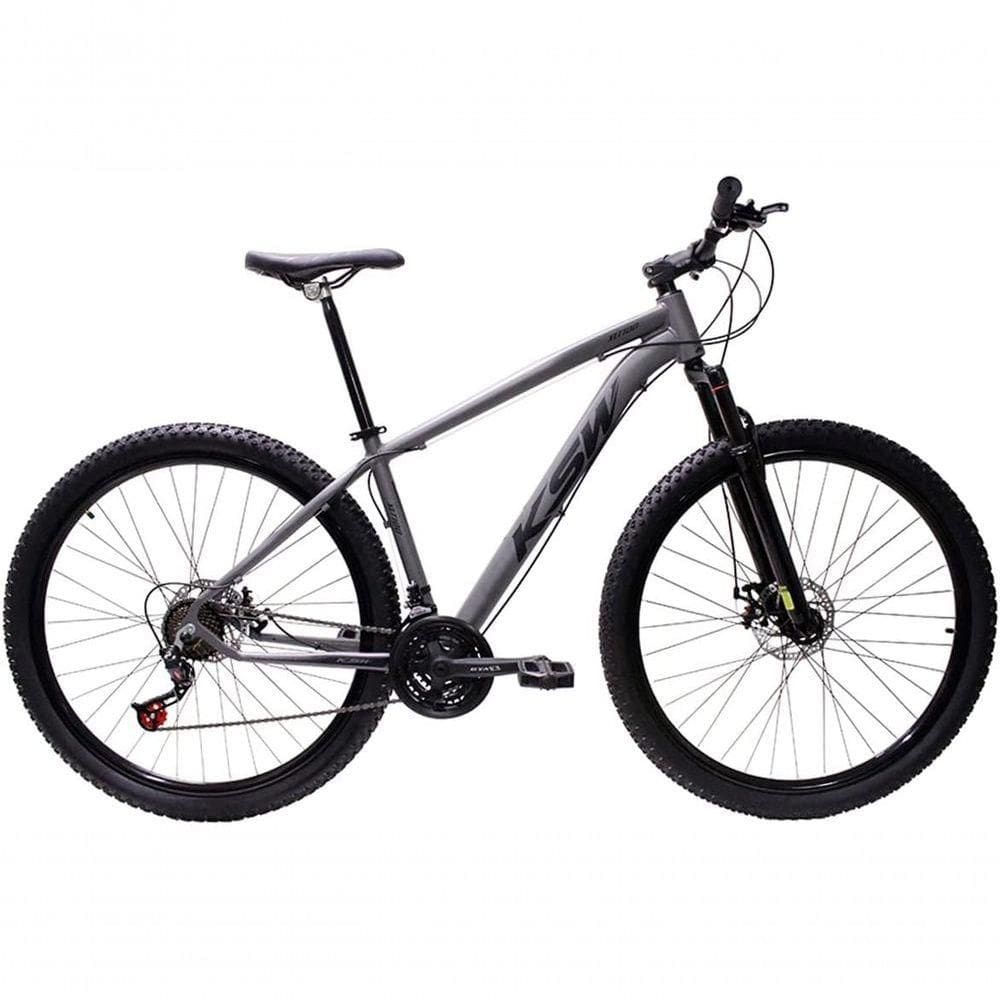 Bicicleta Aro 29 Ksw Xlt 24v Freio A Disco Suspensão Mountain Bike Alumínio Grafite 15