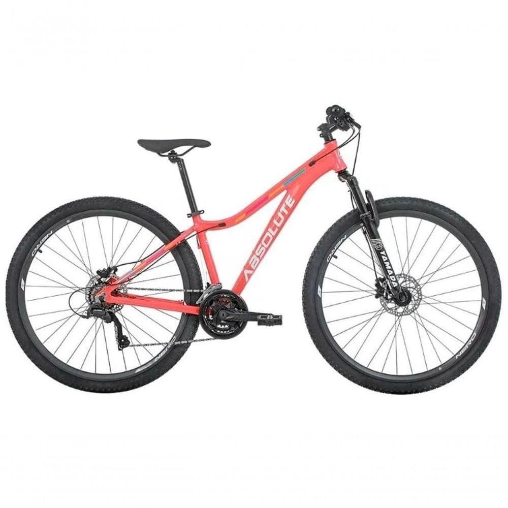 Bicicleta Feminina Aro 29 Absolute Mia 3 Câmbios Shimano 24v K7 Freios Hidráulicos Rosa Tam.16.6