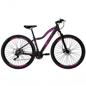 Bicicleta Feminina Aro 29 Ksw Mwza 24v Câmbios Shimano Garfo Com Suspensão Preto-rosa 17