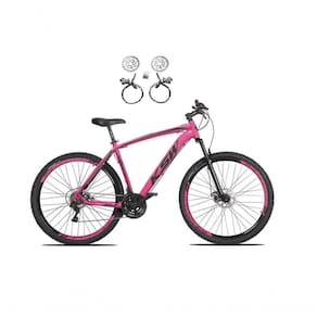 Bicicleta Aro 29 Ksw Xlt 24v Freios Disco Hidráulicos Garfo Suspensão - Rosa Tam.15