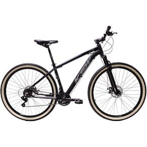 Bicicleta Aro 29 Ksw Xlt 24v Freio A Disco Suspensão Mountain Bike Alumínio - Preto-prata Tam.19