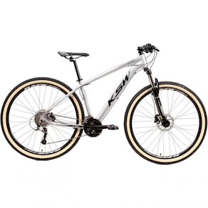 Bicicleta Aro 29 Ksw Xlt 24v K7 Câmbios Shimano Freio Hidráulico Garfo Trava Pneu Faixa - Branco Tam.21