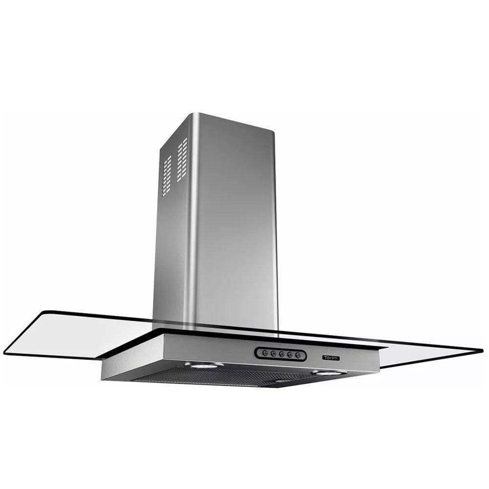 Coifa De Parede 90cm Vidro Reto Terim Inox 110V