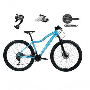 Bicicleta Feminina Aro 29 Absolute Hera 27v Câmbios Shimano Altus Freios Hidráulicos - Azul Tam.17