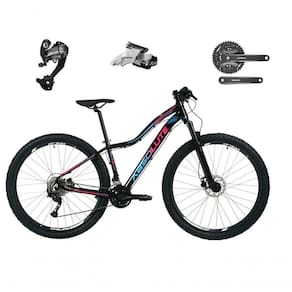 Bicicleta Feminina Aro 29 Absolute Hera 27v Câmbios Shimano Altus Freios Hidráulicos - Preto Tam.17