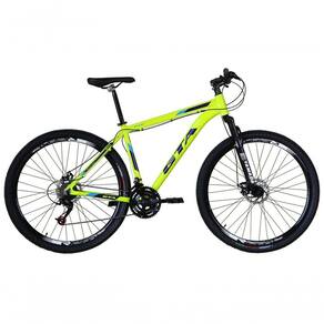 Bicicleta Aro 29 Gta Start Alumínio 27v K7 Freio Disco Mecânico Garfo Suspensão - Amarelo Tam.17