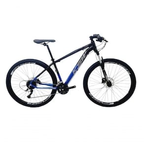 Bicicleta Aro 29 Ksw Xlt Alumínio 24v Câmbios Shimano Garfo Com Trava No Ombro - Preto/azul Tam.17