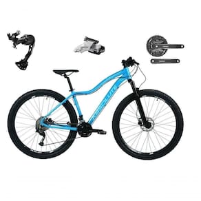 Bicicleta Aro 29 Absolute Hera Feminina Shimano Alívio E Altus 27v F/hidráulicos Garfo Trava - Azul Tam.17