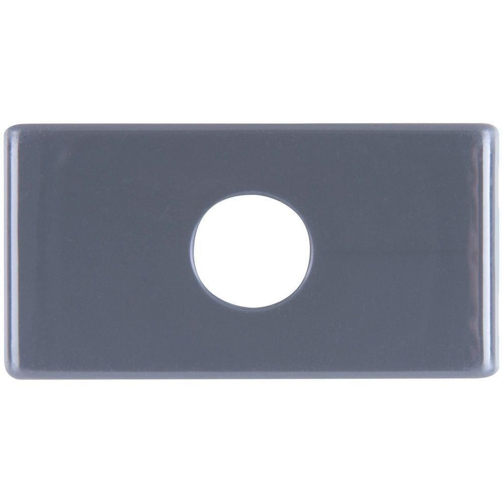 Kit 12un Módulo Tampo Com 1 Furo 9,5 Mm Tramontina Grafite Tramontina