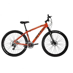 Bicicleta Aro 29 Gti Roma Alumínio 27v Freio Disco Mecânico Garfo Suspensão - Laranja Tam.21