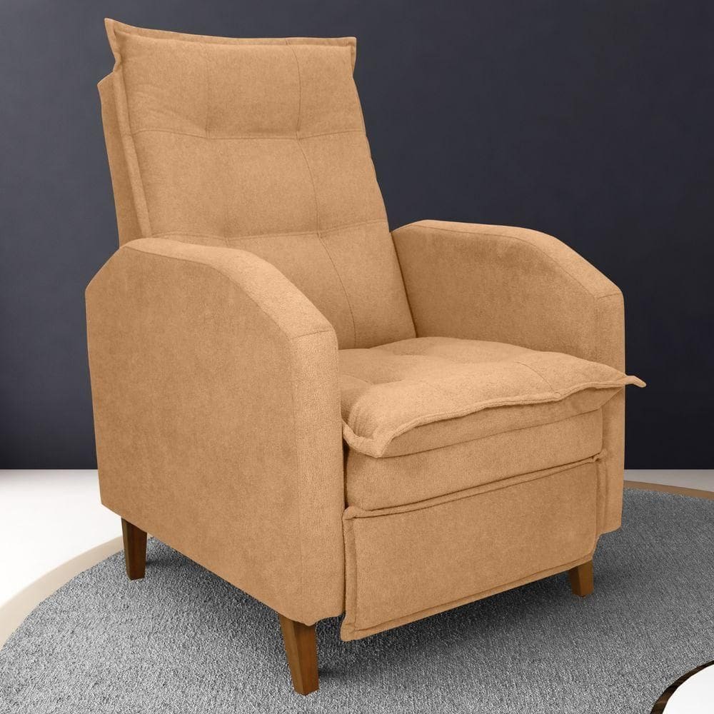 Poltrona Reclinável Leeds Boucle Ferrugem