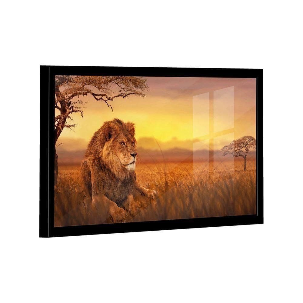 Quadro Leão Savana -- Br Artes