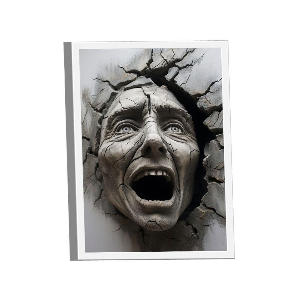 Quadro Aterrorizado 3d -- Br Artes