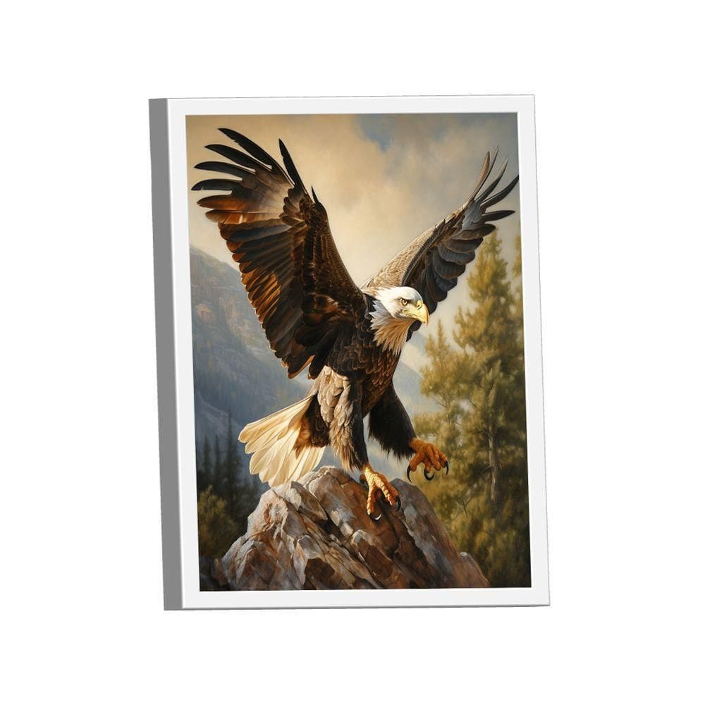 Quadro águia Na Rocha -- Br Artes