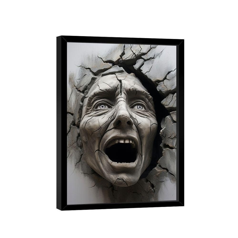 Quadro Aterrorizado 3d -- Br Artes