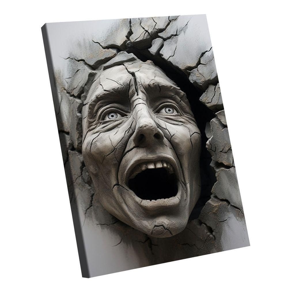 Quadro Aterrorizado 3d -- Br Artes