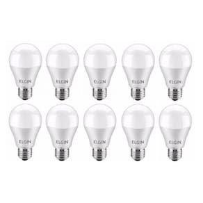 Kit 10 Lâmpada Led Bulbo 9W Elgin Bivolt E27 6.500K