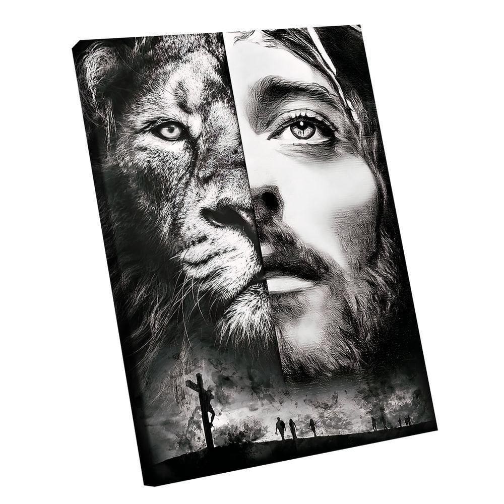 Quadro Cristo Leão Black -- Br Artes