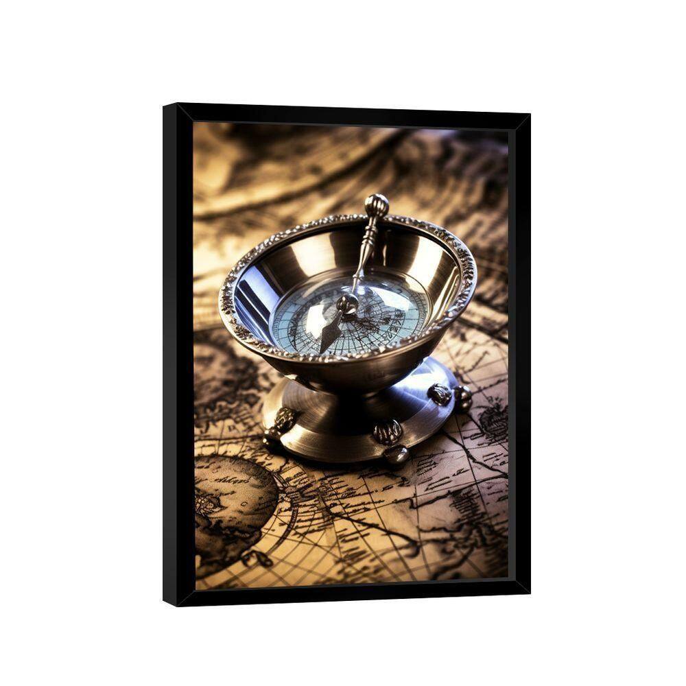 Quadro Bússola Decorativa -- Br Artes