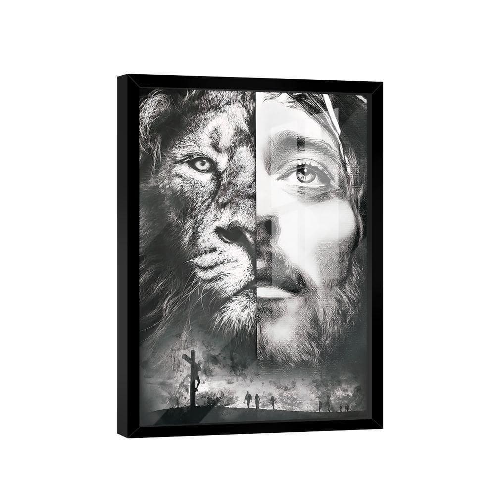 Quadro Cristo Leão Black -- Br Artes