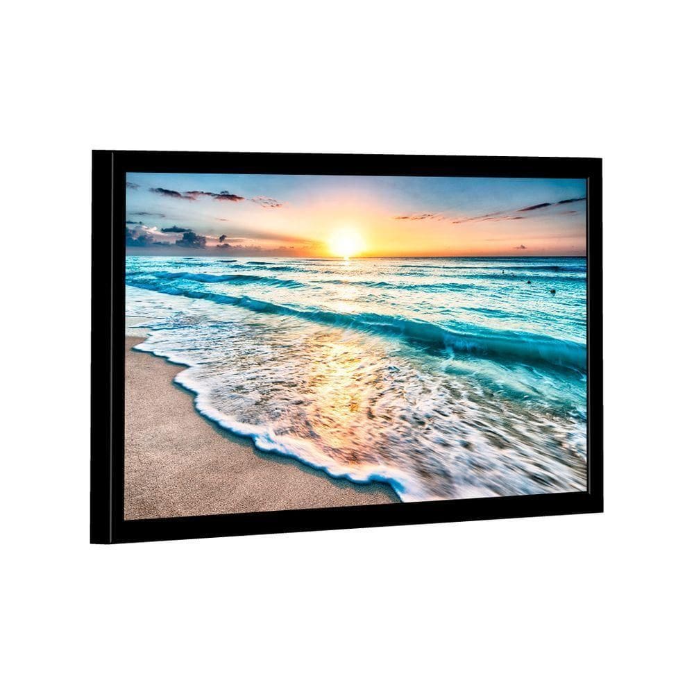 Quadro Mar E Pôr Do Sol -- Br Artes
