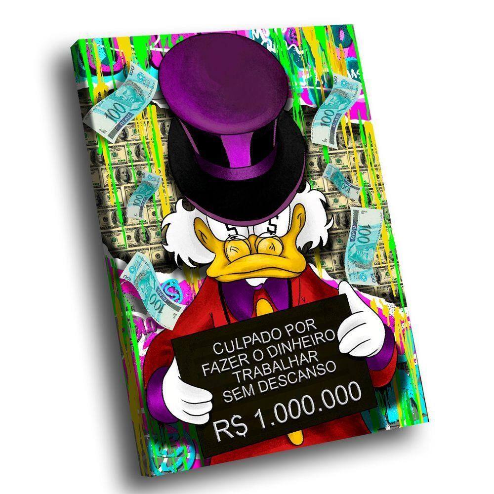 Quadro Tio Patinhas Culpado -- Br Artes