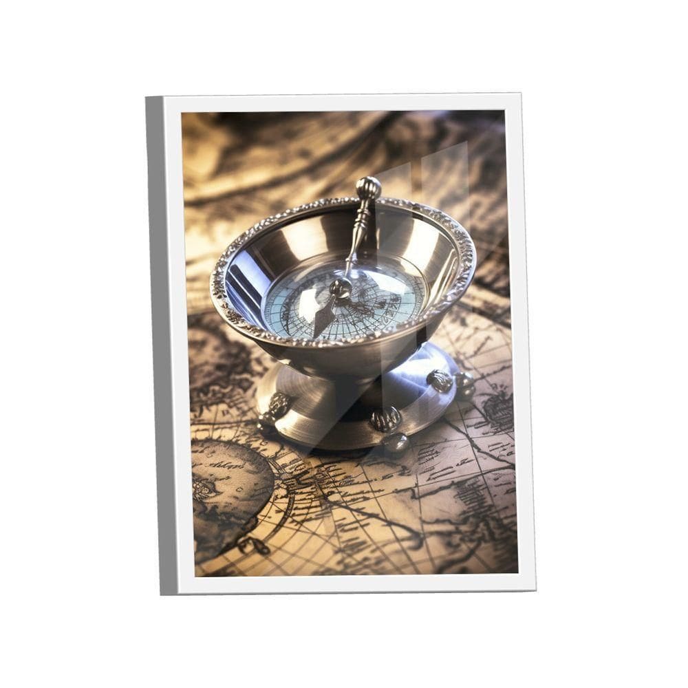 Quadro Bússola Decorativa -- Br Artes