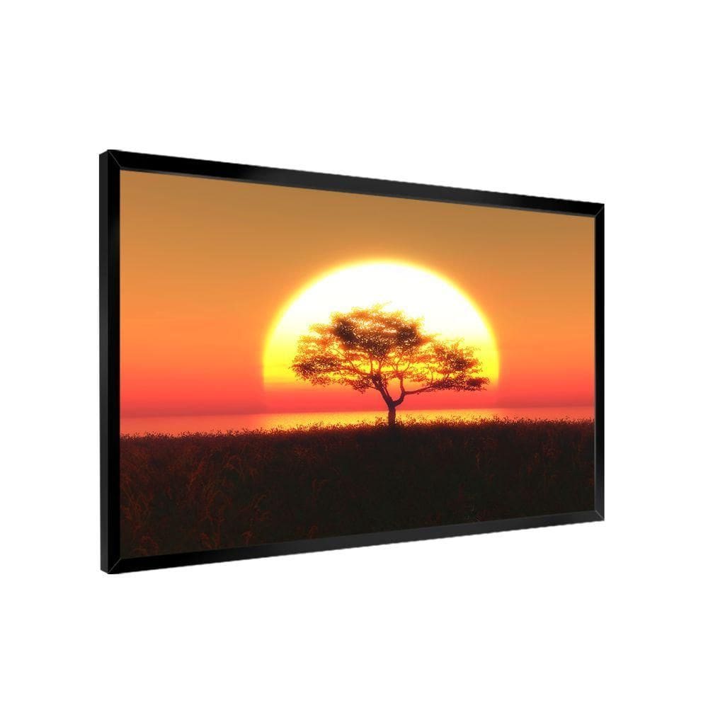 Quadro Decorativo árvore No Pôr Do Sol