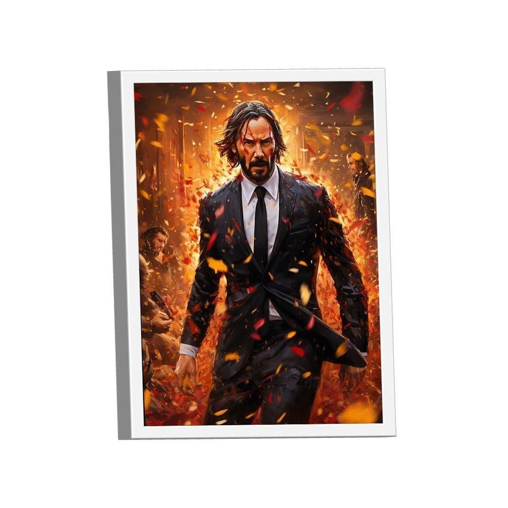 Quadro John Wick Orange -- Br Artes
