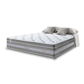Colchão Casal De Molas Ensacadas Cama Inbox Select Euro Soft 138x188x32 Cinza