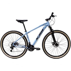 Bicicleta Aro 29 Ksw Xlt Alumínio 27v Freio Disco Mecânico Garfo Suspensão Pneu Faixa - Azul Tam.15