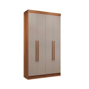 Guarda Roupa Solteiro 4 Portas Recife Salleto Cinamomo Off White