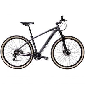 Bicicleta Aro 29 Ksw Xlt Alumínio 27v Freio Disco Mecânico Garfo Suspensão Pneu Faixa - Grafite Tam.21